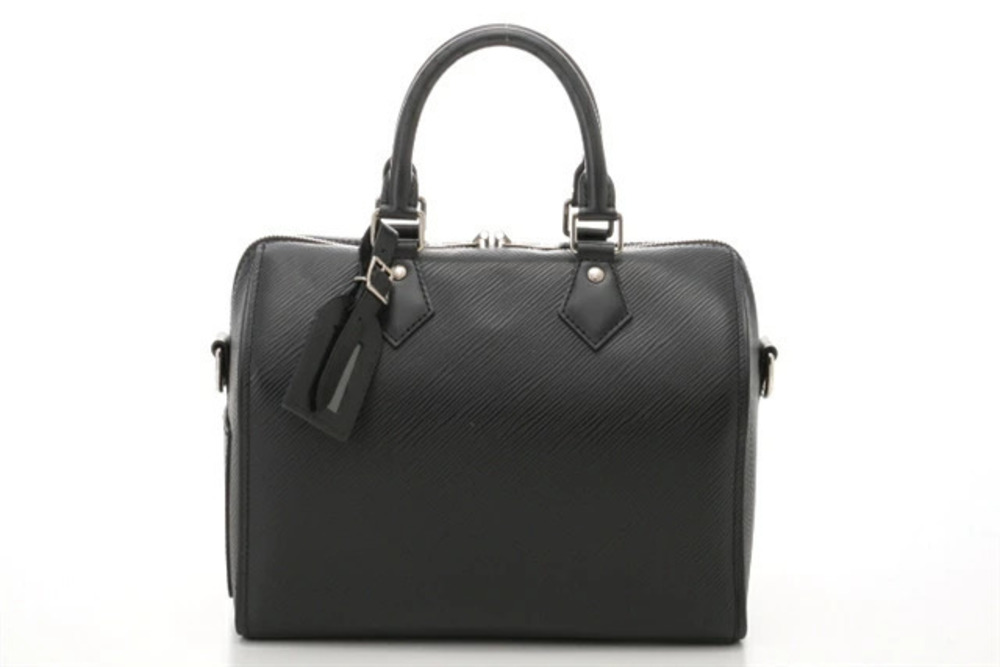 LOUIS VUITTON Speedy Bandouliere Shoulder Bag Epi Leather Noir Black